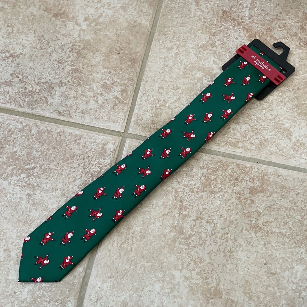 St. Nicholas Square Santa Christmas Holiday Party Tie - Picture 15 of 16
